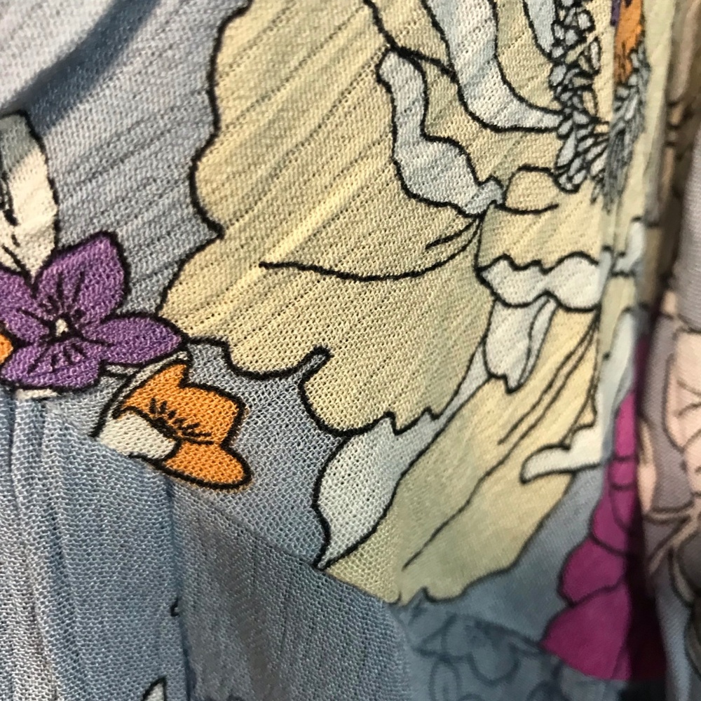 5🌟Reviews BLUE FLORAL DRESS - Picture 5 of 8